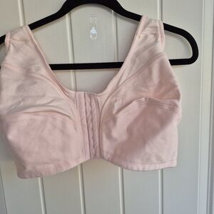 Women's Pink Full Coverage Wireless Bra. Front Closure 42 DDD
